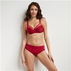 Sujetador de gran capacidad con aros en microfibra Burdeos Dim Generous