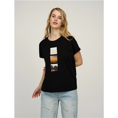 Черная Футболка «Абстракция»