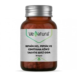 BETAIN HCL, PEPSIN VE CENTIYANA KÖKÜ TAKVIYE EDICI GIDA 90 cap Venatura