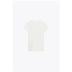 RUSTIC T-SHIRT WITH SLOGAN