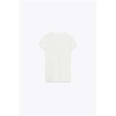 RUSTIC T-SHIRT WITH SLOGAN