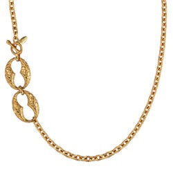 Колье Рептилия (покрытие золото) 99см, Есть комплект