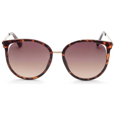 Guess  Factory Women's Brown Round Sunglasses