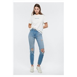 Mavi Star Orta Yırtıklı 90s Vıntage Jean Pantolon 101077-85157