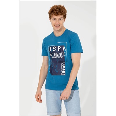 Erkek Petrol Bisiklet Yaka Tişört