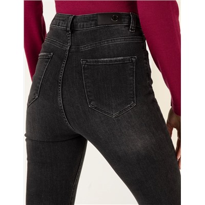 Antrasit Skinny Fit Jean Pantolon