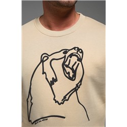 8535 Мужской свитшот оверсайз