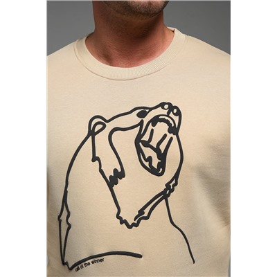 8535 Мужской свитшот оверсайз