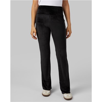 WOMEN'S HIGH-WAIST SOFT VELOUR FLARE PANT
