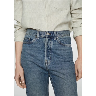 Jeans rectos costuras adelantadas