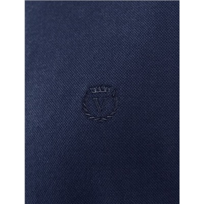 Футболка с V-вырезом из премиального хлопка с эластаном