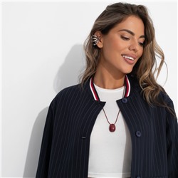 Бомбер в полоску, Любуйся мной (синий)