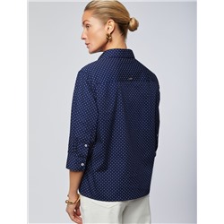 Блузка с укороченным рукавом из поливискозы