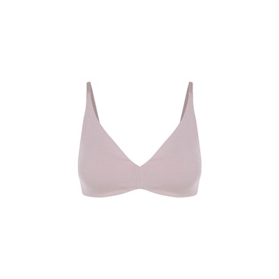 Sujetador triangular algodón beige