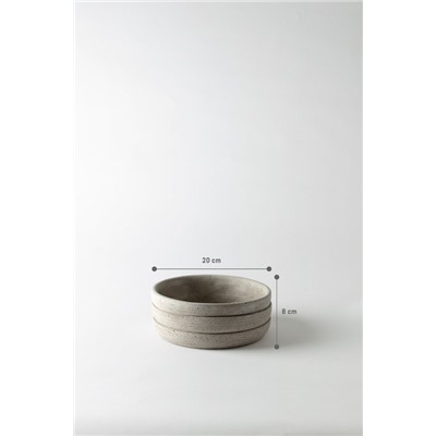Ella Saksı - Soft Gri - 20 cm