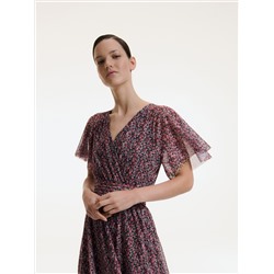 Kleid mit dekorativen Ärmeln