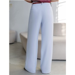 Брюки палаццо с защипами из плотного лиоцелла