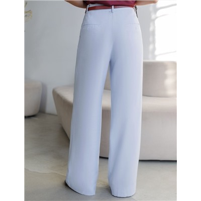 Брюки палаццо с защипами из плотного лиоцелла