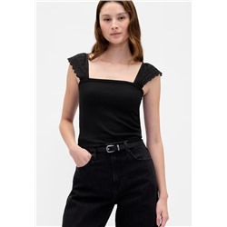 Modern Rib Flutter Tank Top