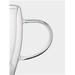 Кружка, 350 мл, 2 шт, стекло Б, с ягодами и еловыми ветками внутри, Wind-mystery