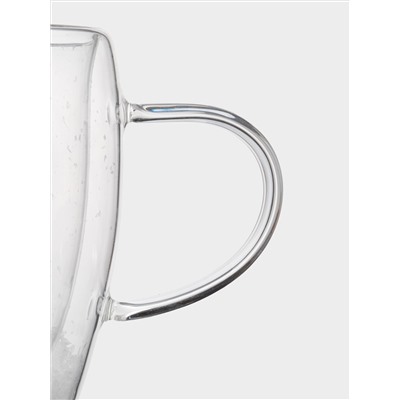 Кружка, 350 мл, 2 шт, стекло Б, с ягодами и еловыми ветками внутри, Wind-mystery