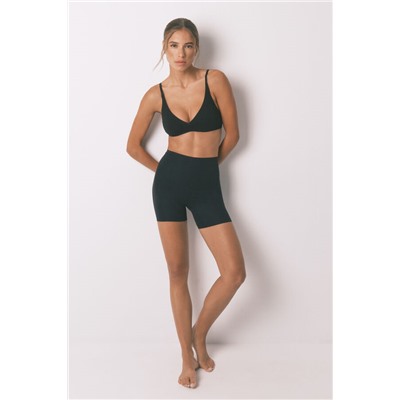 Sujetador triangular algodón negro