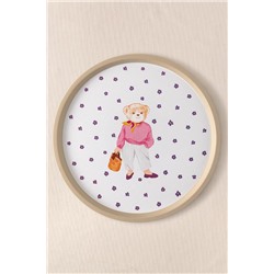 Patrice Ayı Bear Yuvarlak Tepsi