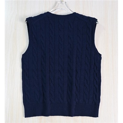 Женский классический шерстяной трикотажный жилет РАЛЬ*Ф Л