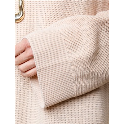 Платье фактурной вязки из хлопка с кашемиром