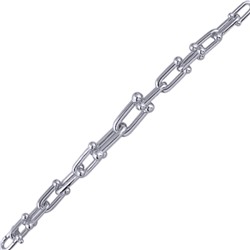 Браслет Тиффани (покрытие родий) 19см, Есть комплект