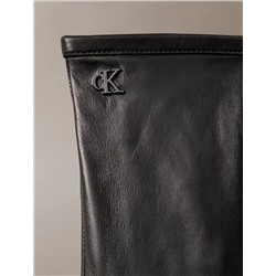 Women's Monogram Leather Gloves 100% кожа