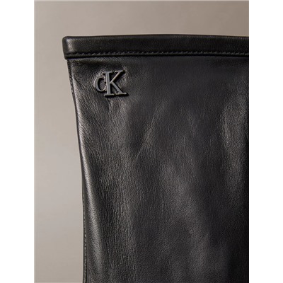 Women's Monogram Leather Gloves 100% кожа