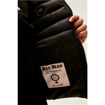 Bad Bear Turner Vest Siyah Kadın Puffer Yelek