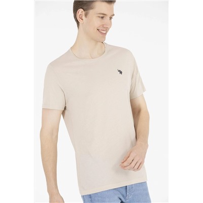 Erkek Taş Basic Bisiklet Yaka Tişört