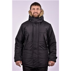 Куртка зимняя мужская с капюшоном, мех