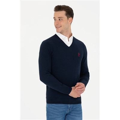 Erkek Lacivert Basic Kazak