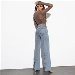 Джинсы палаццо из 100% хлопка, Modena (medium blue)