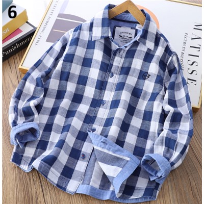 Хлопковая рубашка для мальчиков