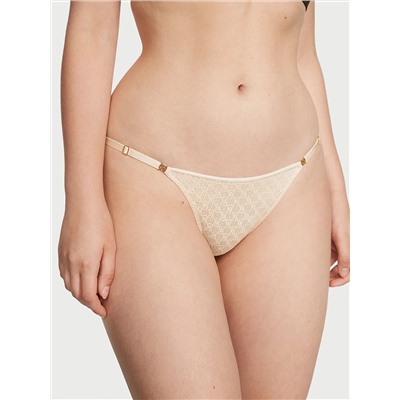 Icon by Victoria's Secret Icon Lace Adjustable Thong Panty
