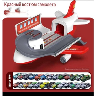 Грузовой самолёт с машинками (8шт)