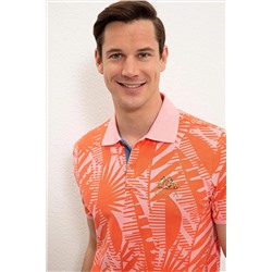 Erkek Nar Çiçeği Polo Yaka Tişört