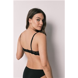 Sujetador triangular modal y encaje negro CHARMING