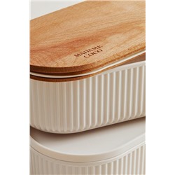 Magou 500ml Ahşap Kapaklı Lunch Box 2'li