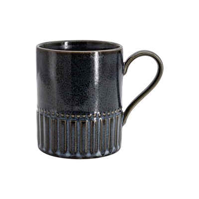 Кружка, 400 мл, фарфор P, черно-синяя, в крапинку, Black Kitchen, 62760