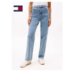 Женские прямые джинсы с вышивкой ТОММИ ХИЛФИГЕ*Р