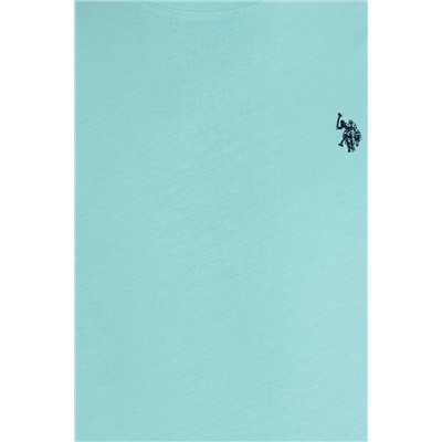 Erkek Mint Basic Bisiklet Yaka Tişört