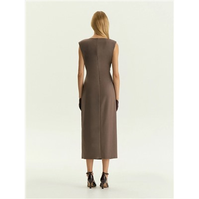 Платье со сборками, PL1678/trufel