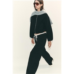 WIDE-LEG TROUSERS WITH DOUBLE WAISTBAND
