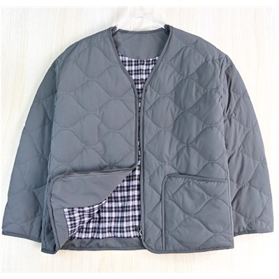 Тонкая стеганая куртка с ромбовидным узором АЙСИК*Л