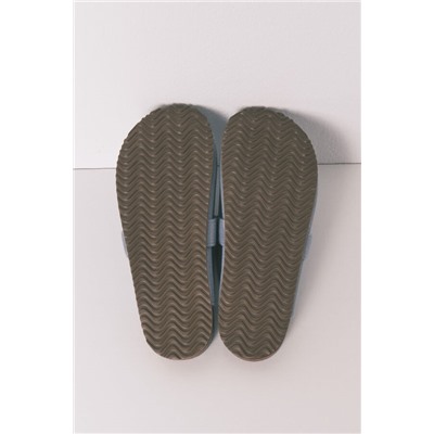 Zapatillas casa tipo zueco azul